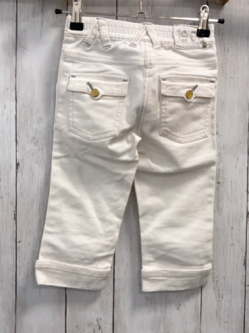 Esprt  Caprihose  Gr. 116  weiß graue Nähte Bund verstellbar 