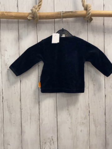 Steiff  Pullover  Gr. 62  blau Nicky Plüschbärenkopf 