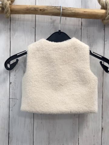 Steiff Weste Gr. 74  weiß Plüsch