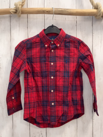 Ralph Lauren Hemd Gr. 110  rot blau kariert