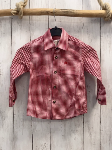 Alpin Hemd Gr. 86  rot weiß kariert
