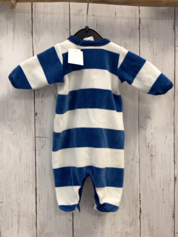 Petit Bateau  Strampler  Gr. 50  blau weiße Streifen Nicky 