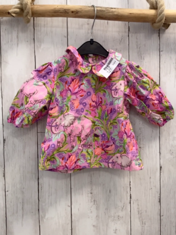   Bluse  Gr. 74  rosa Elelanten Blumen 