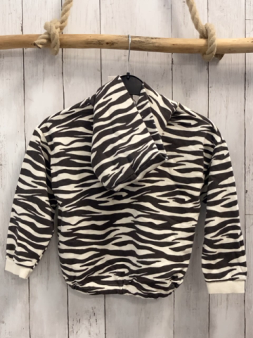 zara neu Pullover Gr. 122  grau weiß Zebramuster NP 14,95€