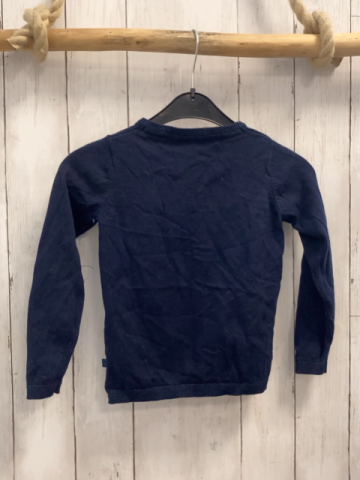 Okaidi Strickjacke Gr. 110  blau Glitzerbund