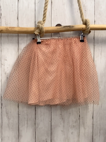 Zara  Rock Gr. 152  lachs Überrock mit schwarzen Punkten 