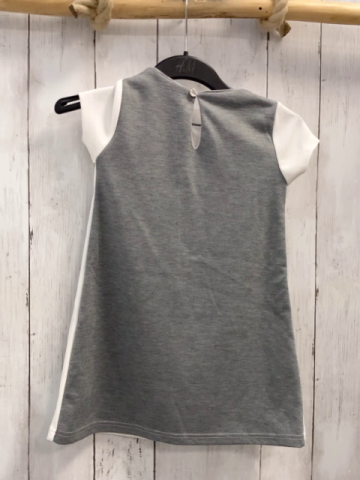   Kleid  Gr. 104  weiß graue Äste Vögel 