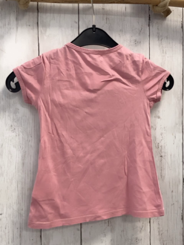 Replay  T-Shirt  Gr. 92  rosa Schrift mit silber Steinen Palmen