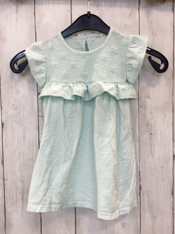 Benetton Kleid  Gr. 74  mint Sterne Rüschen 