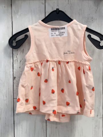 Vertbaudet  T-Shirt  Gr. 50  apricot + Erdbeeren