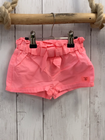 Zara  Shorts  Gr. 74  neonrot Gürtelband 