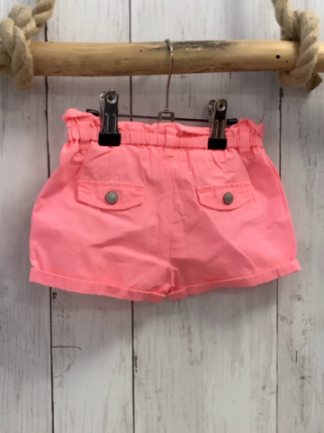 Zara  Shorts  Gr. 74  neonrot Gürtelband 