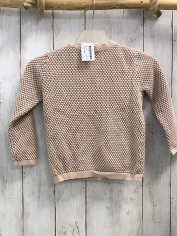 H&M  Strickjacke  Gr. 98  hellgrau heller lachston gemustert 