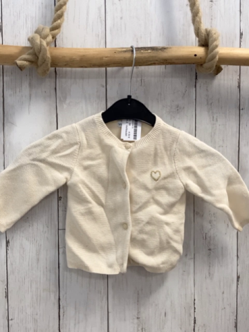 Vertbaudet  Strickjacke  Gr. 68  beige goldenes Herz