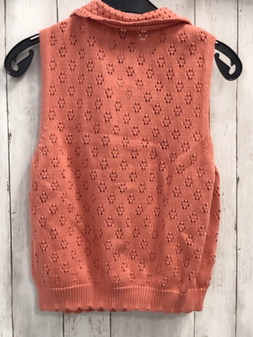 Zara  Strickweste  Gr. 164  lachs Lochmuster Kragen 