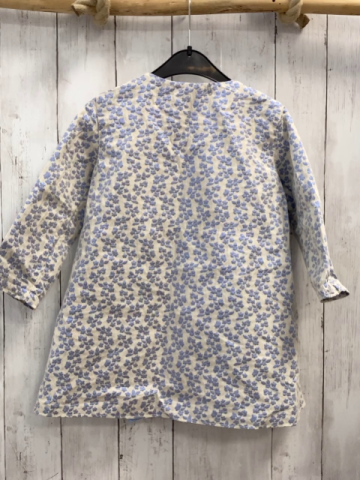   Mantel  Gr. 98  hellgrau lavendel Blumen 