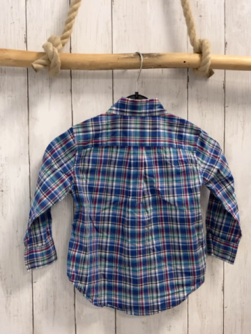 Ralph Lauren  Hemd  Gr. 92  blau rot grün weiß gelb kariert 