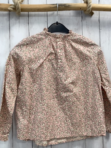 Bonpoint  Bluse Gr. 140  rosa beige Eichhörnchen 