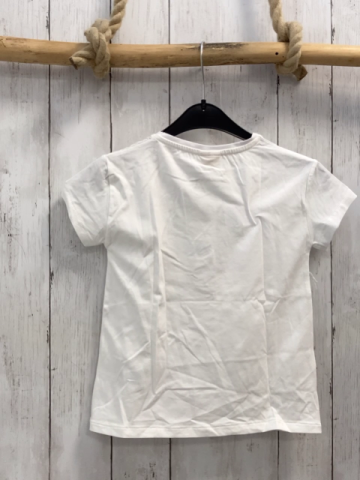 Zara  T-Shirt  Gr. 116  weiß Pailettenerdbeer 