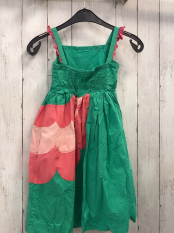 Mini Boden  Kleid  Gr. 122  grün + pink rosa Flamingo 