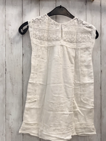   Kleid  Gr. 128  weiß Lochhäkelei 