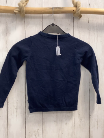 Okaidi  Strickjacke  Gr. 110  blau mit Gliitzerbund 