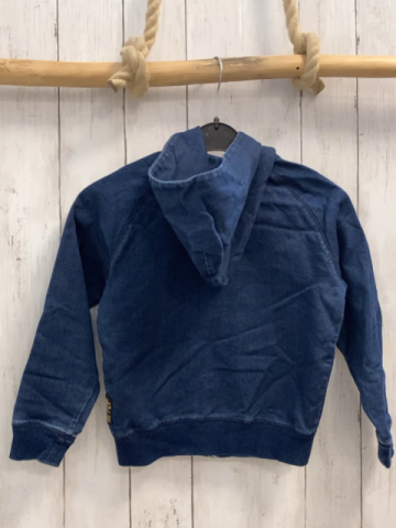 Replay  Sweatjacke  Gr. 116  blau Kapuze Schrift 