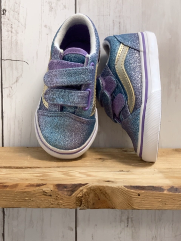 Vans Schuhe Gr. 21  lila blau glitzernd weiße Sohle