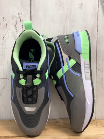 Puma neu Schuhe Gr. 34  grau schwarz grün Mirage Tech PS Castlerrock-Elektro Green NP 201 €