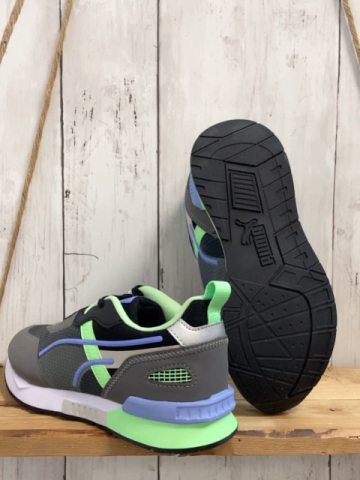 Puma neu Schuhe Gr. 34  grau schwarz grün Mirage Tech PS Castlerrock-Elektro Green NP 201 €