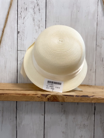 Solid Hut Gr. 49cm  natur weißes Band Schleife