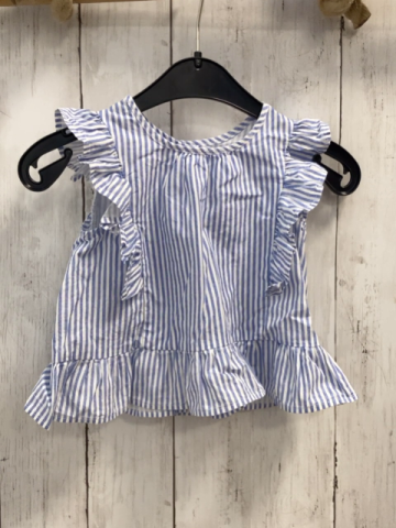 zara Sommerbluse Gr. 86  blau weiß gestreift