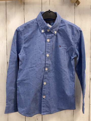 Tommy Hilfiger Hemd Gr. 116  blau dunkelblaue Punkte