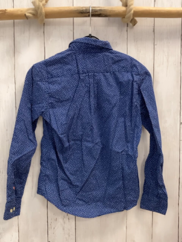 Hackett Hemd Gr. 122  blau weiße Punkte + Blumen
