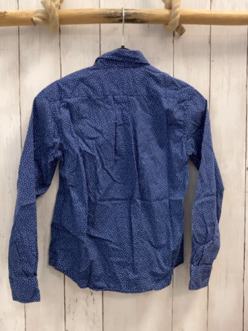 Hackett Hemd Gr. 122  blau weiße Punkte + Blumen