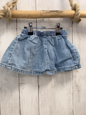 zara Shortsrock Gr. 80  blau Jeans 