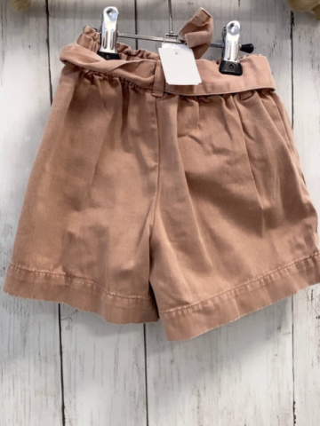 next Shorts Gr. 98  braun gestickte Blumen Gürtelband