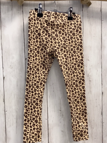 zara Leggings Gr. 110  beige braun Leoprint