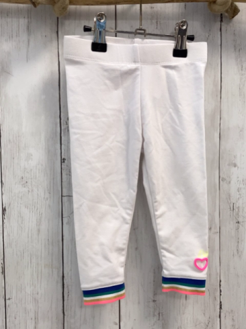 Billieblush Leggings Gr. 74  weiß bunt gestreifter Bund