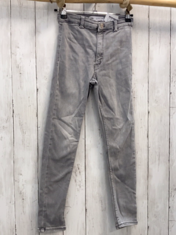 zara Hose Gr. 152  grau Jeans Bund verstellbar