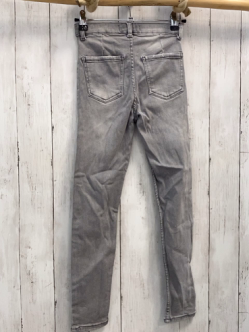 zara Hose Gr. 152  grau Jeans Bund verstellbar