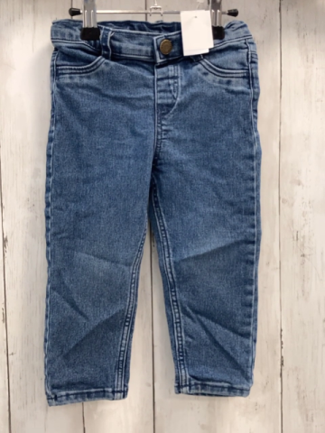 H&M Hose Gr. 86  blau Jeans Bund verstellbar