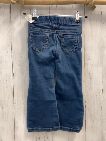 Jeggings Gr. 98  blau jeans Pailettenherzen an den Knien