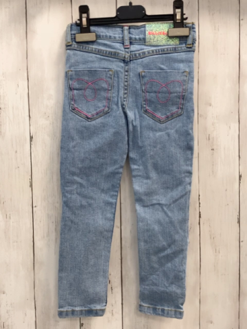 Billieblush Hose Gr. 104  blau jeans Glitzerpunkte Bund verstellbar