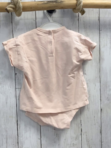 vertbaudet T-Shirt Gr. 80  rosa Bogen Bommel Bodyunterteil