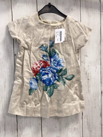 zara Kleid Gr. 74  grau Blumen
