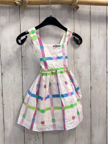 Jacadi Kleid Gr. 86  weiß grün lila blau Karos