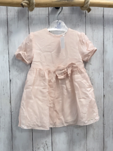 Gymp Kleid Gr. 80  rosa Glitzerfäden Schleife