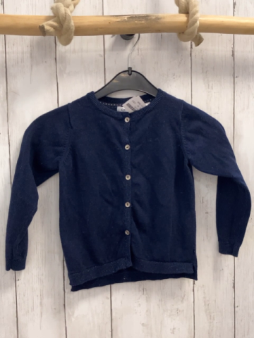 Okaidi Strickjacke Gr. 104  blau Glitzerbund