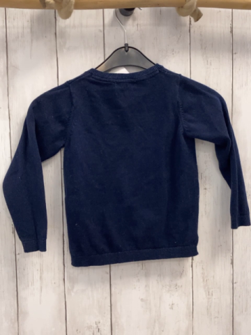 Okaidi Strickjacke Gr. 104  blau Glitzerbund